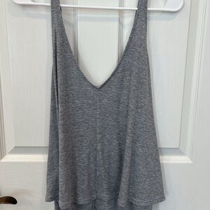Intimately by Free People Gray V-Neck Women's Swing Tank Top